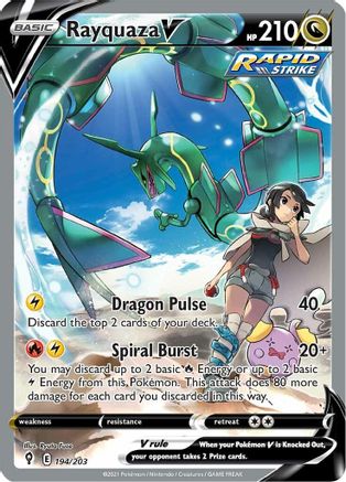 [PKM-R] Rayquaza V (194/203) [Sword & Shield: Evolving Skies]