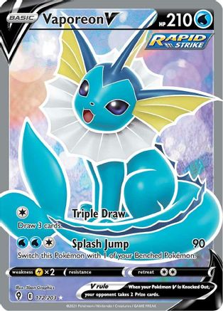 [PKM-R] Vaporeon V (172/203) [Sword & Shield: Evolving Skies]