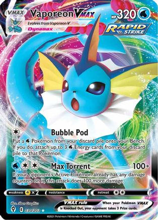 [PKM-R] Vaporeon VMAX (030/203) [Sword & Shield: Evolving Skies]