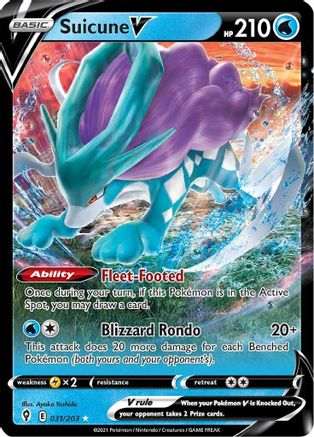 [PKM] Suicune V (031/203) [Sword & Shield: Evolving Skies]