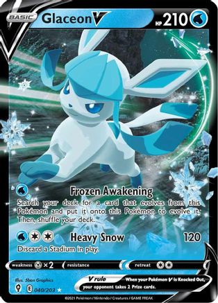 [PKM-R] Glaceon V (040/203) [Sword & Shield: Evolving Skies]