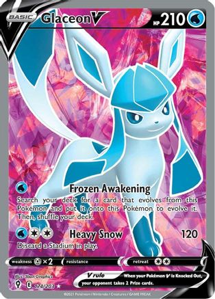 [PKM-R] Glaceon V (174/203) [Sword & Shield: Evolving Skies]