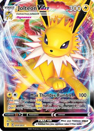 [PKM-R] Jolteon VMAX (051/203) [Sword & Shield: Evolving Skies]