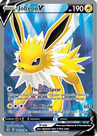 [PKM] Jolteon V (177/203) [Sword & Shield: Evolving Skies]