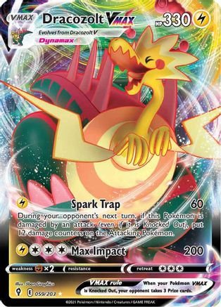 [PKM] Dracozolt VMAX (059/203) [Sword & Shield: Evolving Skies]