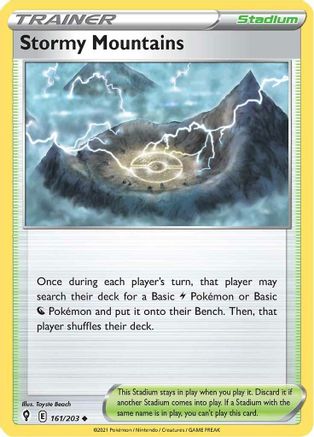 [PKM] Stormy Mountains (161/203) [Sword & Shield: Evolving Skies]