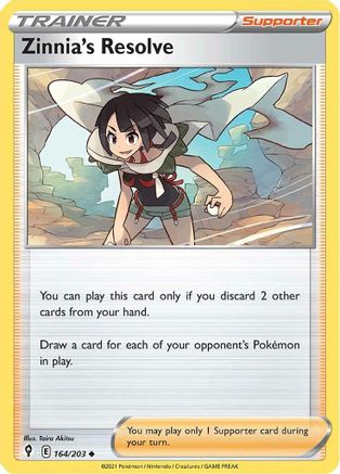 [PKM] Zinnia's Resolve (164/203) [Sword & Shield: Evolving Skies]