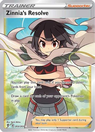 [PKM] Zinnia's Resolve (203/203) [Sword & Shield: Evolving Skies]
