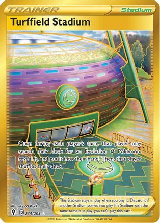 [PKM] Turffield Stadium (234/203) [Sword & Shield: Evolving Skies]