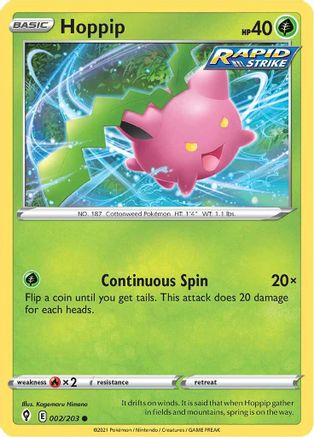 [PKM-C] Hoppip (002/203) [Sword & Shield: Evolving Skies]