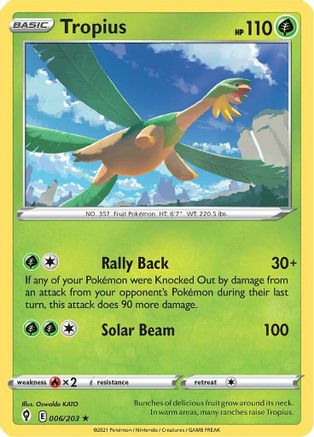 [PKM-R] Tropius (006/203) [Sword & Shield: Evolving Skies]
