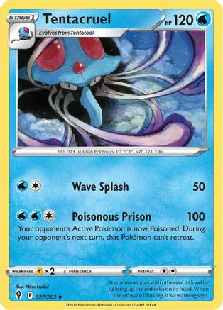 [PKM] Tentacruel (027/203) [Sword & Shield: Evolving Skies]