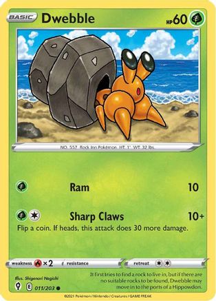[PKM] Dwebble (011/203) [Sword & Shield: Evolving Skies]