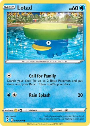 [PKM] Lotad (032/203) [Sword & Shield: Evolving Skies]