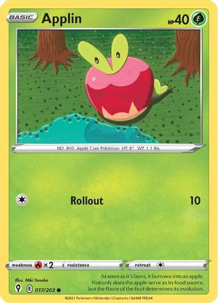[PKM] Applin (017/203) [Sword & Shield: Evolving Skies]