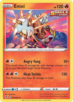 [PKM] Entei (019/203) [Sword & Shield: Evolving Skies]