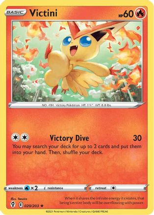 [PKM-R] Victini (020/203) [Sword & Shield: Evolving Skies]