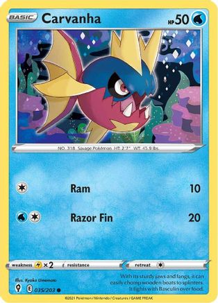 [PKM] Carvanha (035/203) [Sword & Shield: Evolving Skies]