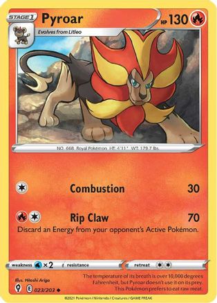 [PKM] Pyroar (023/203) [Sword & Shield: Evolving Skies]