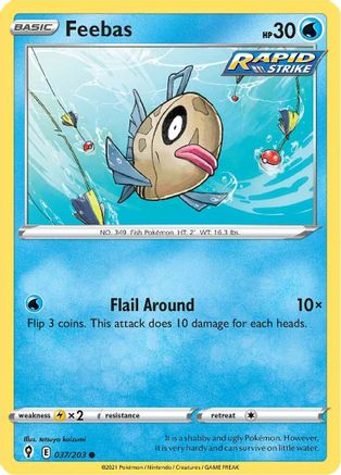 [PKM-C] Feebas (037/203) [Sword & Shield: Evolving Skies]