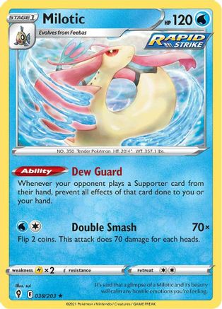 [PKM-R] Milotic (038/203) [Sword & Shield: Evolving Skies]