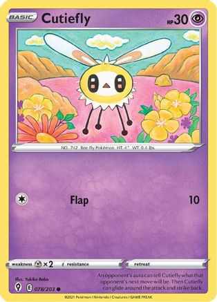 [PKM] Cutiefly (078/203) [Sword & Shield: Evolving Skies]