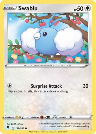 [PKM-C] Swablu (132/203) [Sword & Shield: Evolving Skies]