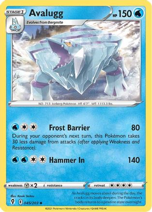 [PKM] Avalugg (045/203) [Sword & Shield: Evolving Skies]