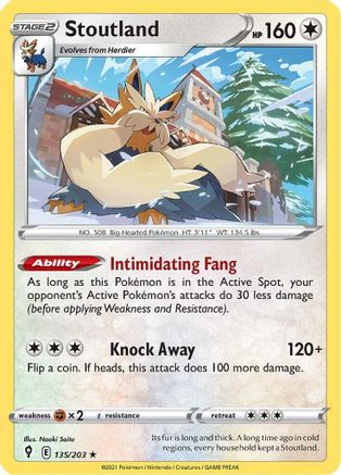 [PKM] Stoutland (135/203) [Sword & Shield: Evolving Skies]