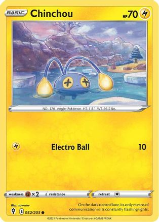 [PKM-C] Chinchou (052/203) [Sword & Shield: Evolving Skies]