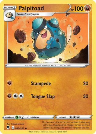 [PKM] Palpitoad (089/203) [Sword & Shield: Evolving Skies]