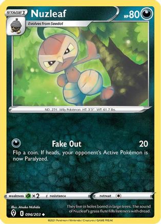 [PKM] Nuzleaf (096/203) [Sword & Shield: Evolving Skies]