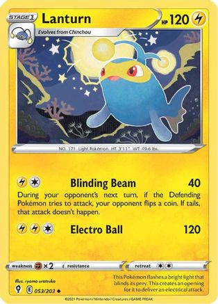 [PKM] Lanturn (053/203) [Sword & Shield: Evolving Skies]