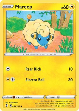[PKM] Mareep (054/203) [Sword & Shield: Evolving Skies]