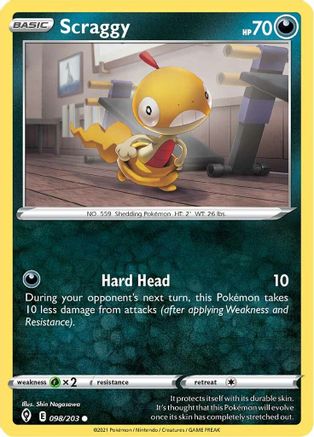 [PKM] Scraggy (098/203) [Sword & Shield: Evolving Skies]