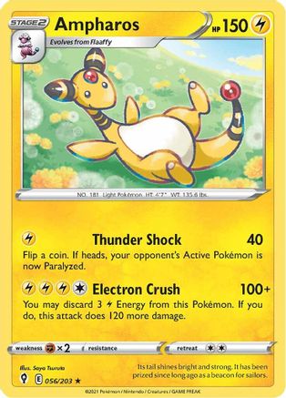 [PKM-R] Ampharos (056/203) [Sword & Shield: Evolving Skies]