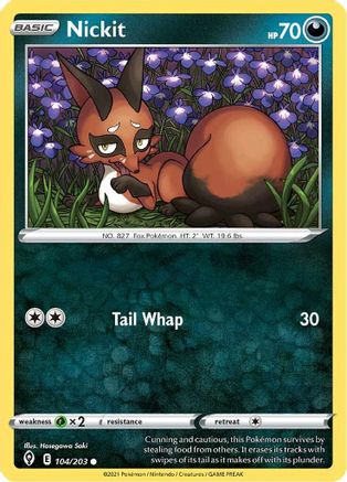 [PKM] Nickit (104/203) [Sword & Shield: Evolving Skies]