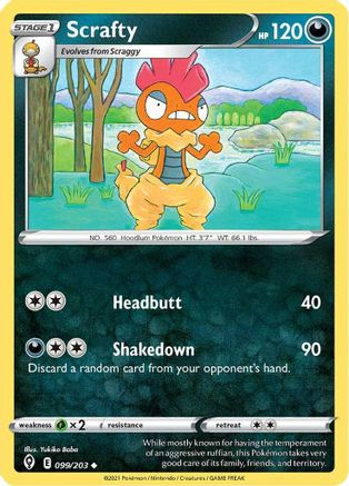 [PKM-C] Scrafty (099/203) [Sword & Shield: Evolving Skies]