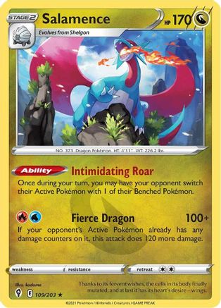 [PKM] Salamence (109/203) [Sword & Shield: Evolving Skies]