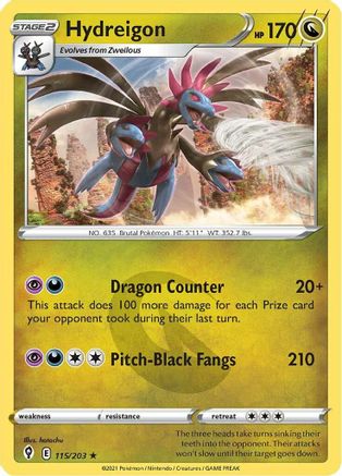 [PKM-R] Hydreigon (115/203) [Sword & Shield: Evolving Skies]