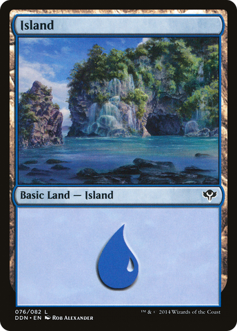 {B}[DDN 076] Island (76) [Duel Decks: Speed vs. Cunning]