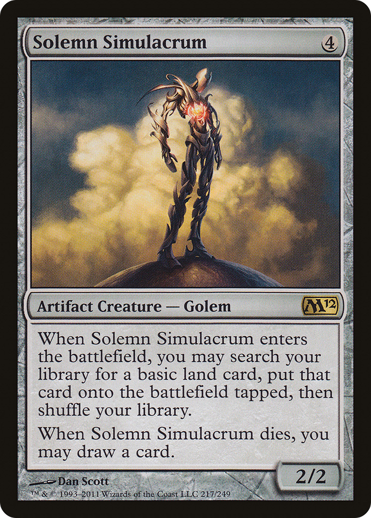 {R} Solemn Simulacrum [Magic 2012][M12 217] - Misty Mountain Games