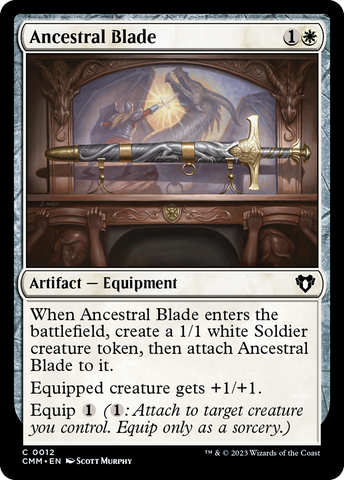 {C} Ancestral Blade [Commander Masters][CMM 012]