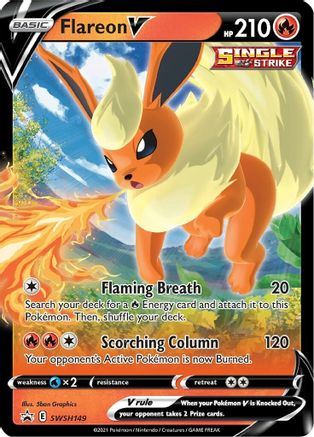 [PKM] Flareon V (SWSH149) [Sword & Shield: Black Star Promos]
