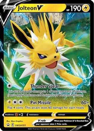 [PKM] Jolteon V (SWSH151) [Sword & Shield: Black Star Promos]