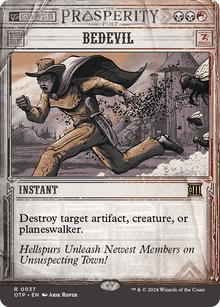 {R} Bedevil [Outlaws of Thunder Junction: Breaking News][OTP 037]