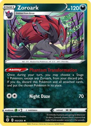 [PKM-R] Zoroark (103/203) (Theme Deck Exclusive) [Sword & Shield: Evolving Skies]