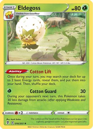 [PKM] Eldegoss (016/203) (Theme Deck Exclusive) [Sword & Shield: Evolving Skies]