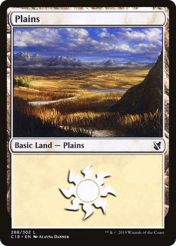 {B}[C19 288] Plains (288) [Commander 2019]