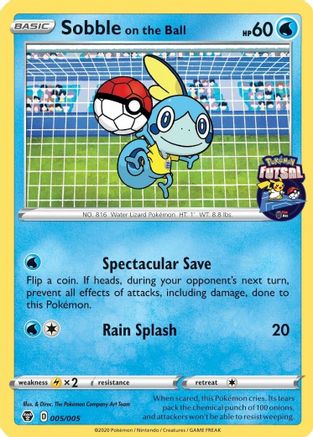 [PKM] Sobble on the Ball (005/005) [Pokemon Futsal Collection]